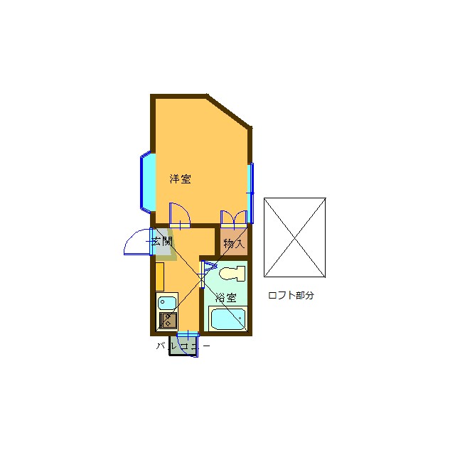ベルメゾン本厚木 203号室 間取り