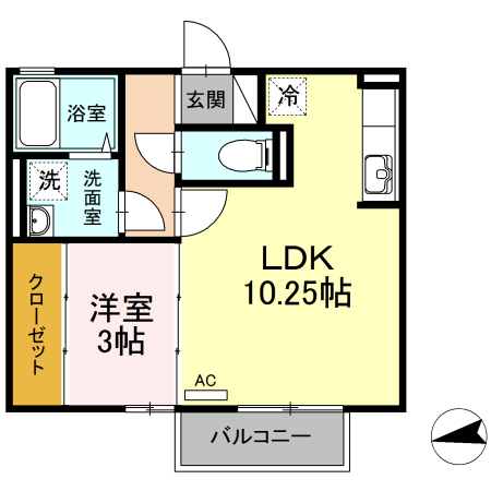 トロワ・エトワール 202号室 間取り