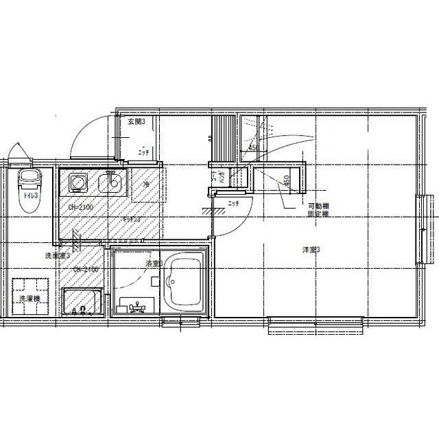 Ｂａｓｅ扇町 205号室 間取り