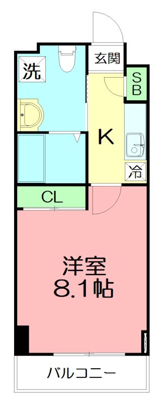 S-FORT小田原栄町 402号室 間取り