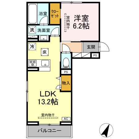 ビラフランカ 103号室 間取り