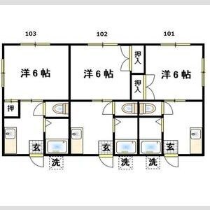 Ｇ・グローリーⅡ 103号室 間取り