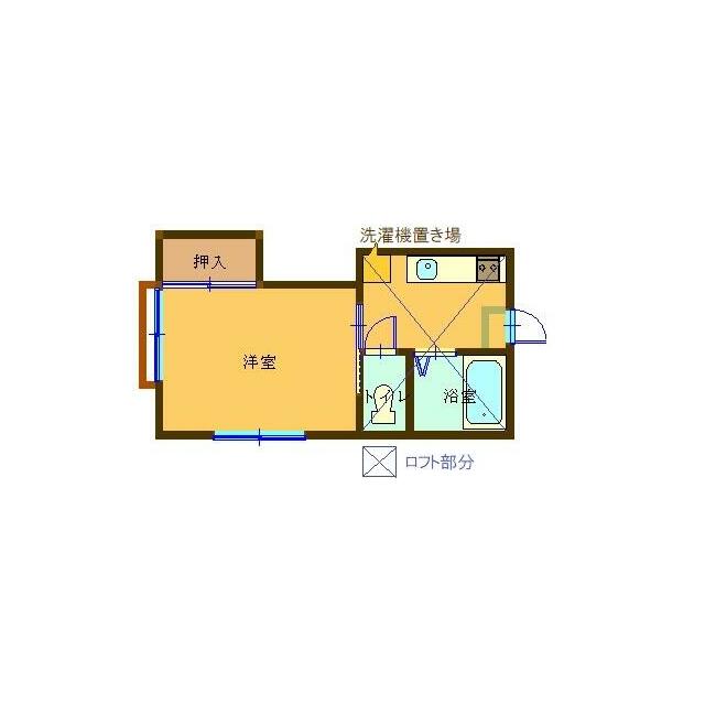 ビラ山富士 201号室 間取り