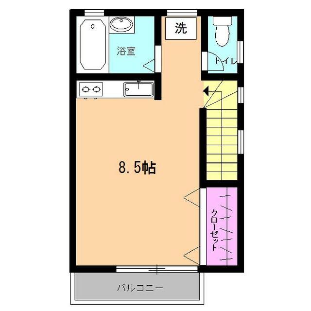 茂木アパート 201号室 間取り