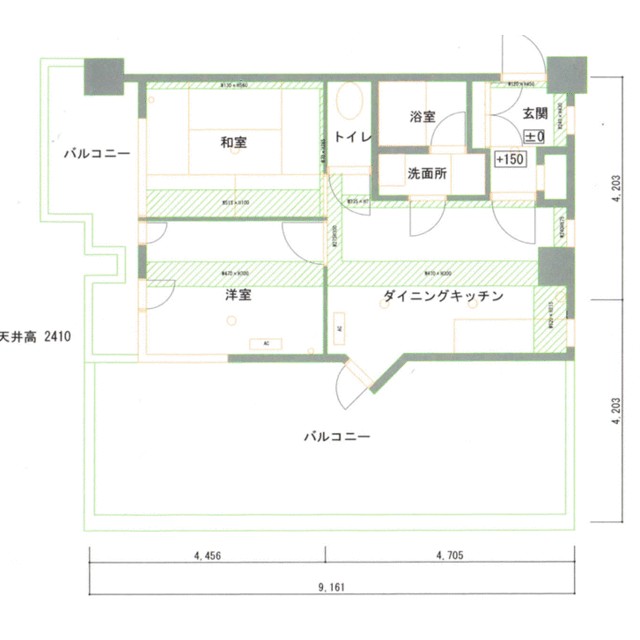 北鎌倉ガーデン 3-C号室 間取り