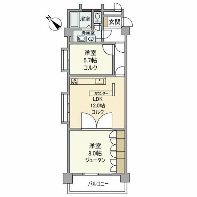 ヴィラウィスタリア 313号室 間取り