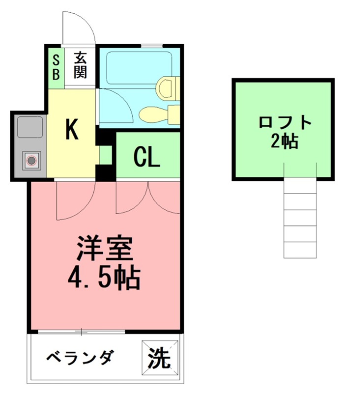 キャンパススペース21 203号室 間取り