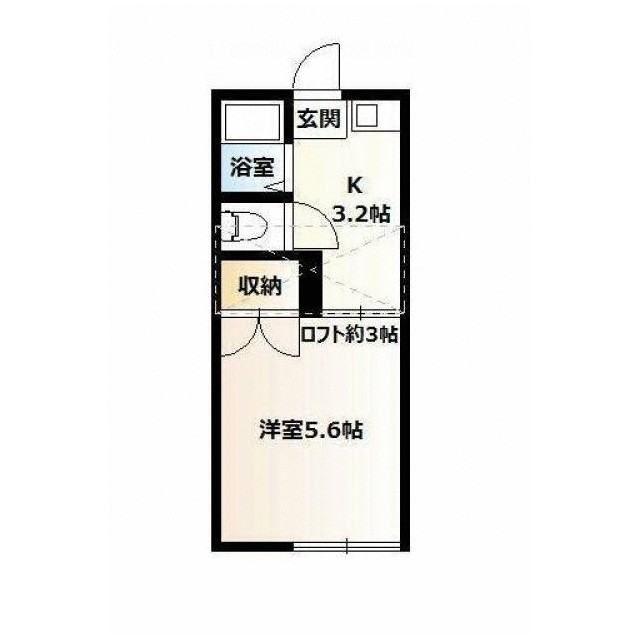 英白根コーポ 103号室 間取り