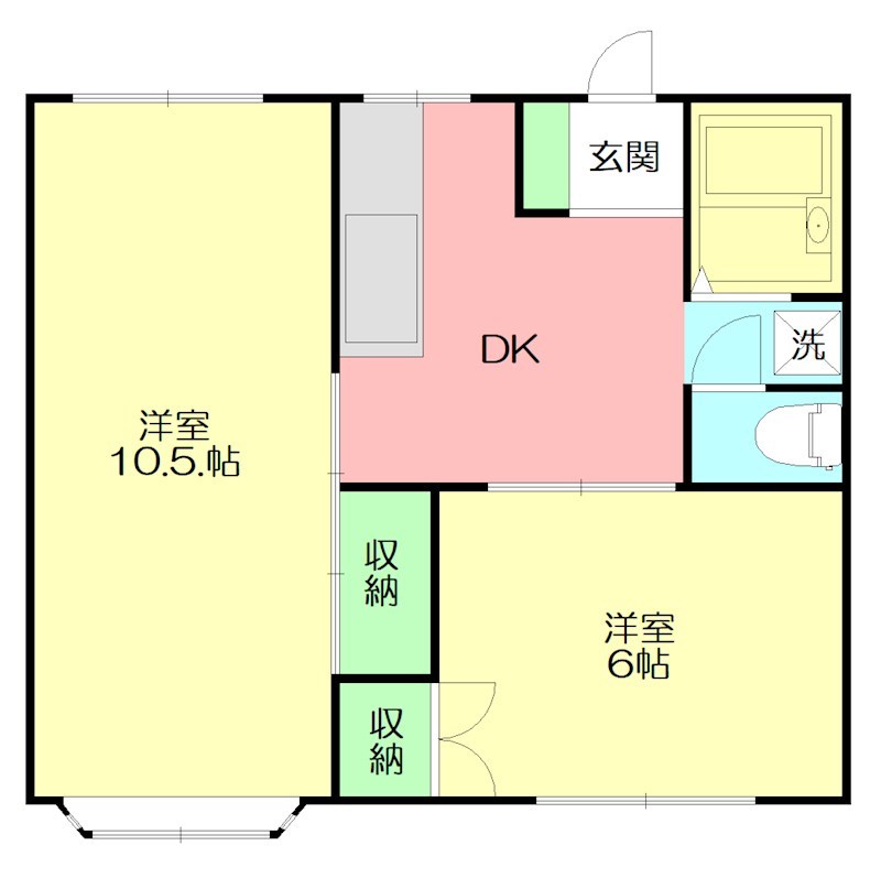 プリマヴェイラA 101号室 間取り