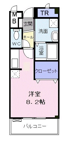 ドミトリーハウス湘南 307号室 間取り