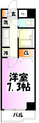 サニープラザ 405号室 間取り