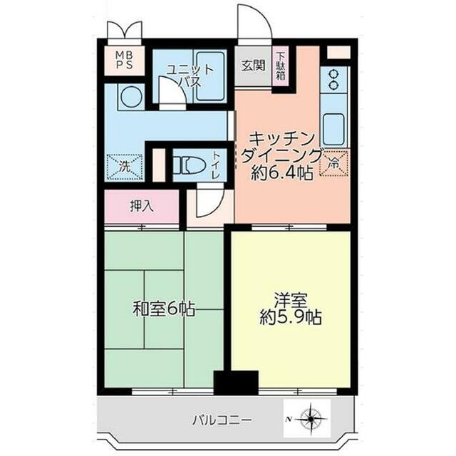 ポートハイム戸塚 206号室 間取り