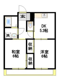 メープルハイツA 202号室 間取り