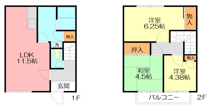 サンハイツイシイH　 101号室 間取り