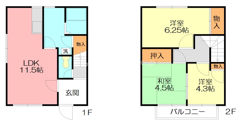 サンハイツイシイG 101号室 間取り