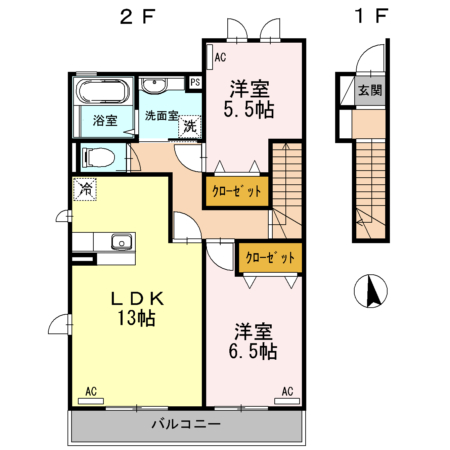 ポラリスF Ⅰ 203号室 間取り