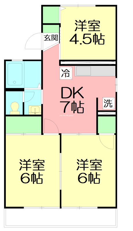 コーポ・ルミエール 101号室 間取り