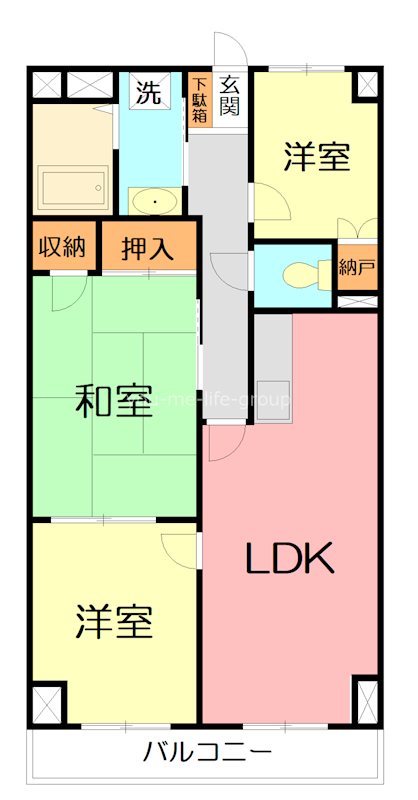 マイメゾン湘南一番館 404号室 間取り