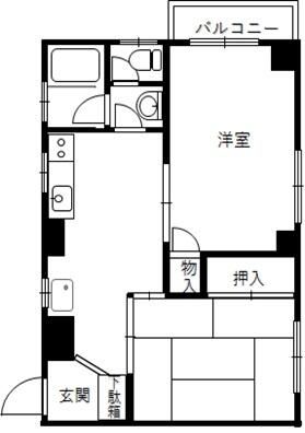 ＣＯＭ&rsquo;Ｓ　１ 202号室 間取り