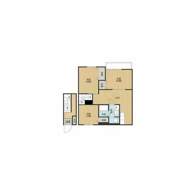 カーサグランビューＡＢ A203号室 間取り