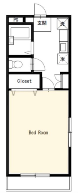 ロイヤルヒルズ石室Ⅱ 201号室 間取り