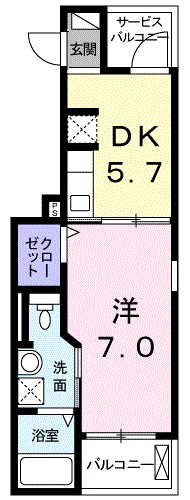カシータ　テラス　湘南 201号室 間取り