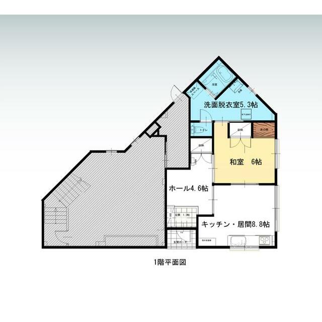 秦野市栄町戸建貸家 間取り