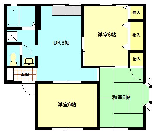 シャルムアイ 102号室 間取り