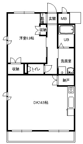 ブレクレール湘南 201号室 間取り