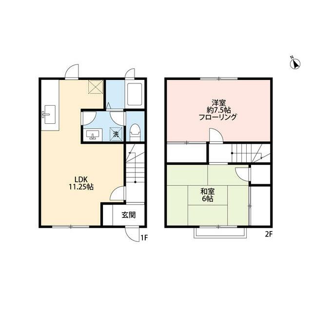 メゾネット三堀 101号室 間取り