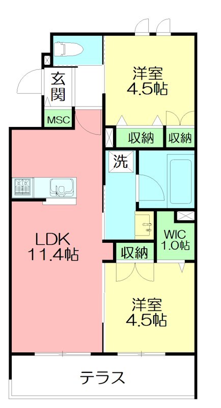 （仮称）鵠沼海岸7丁目メゾン 101号室 間取り