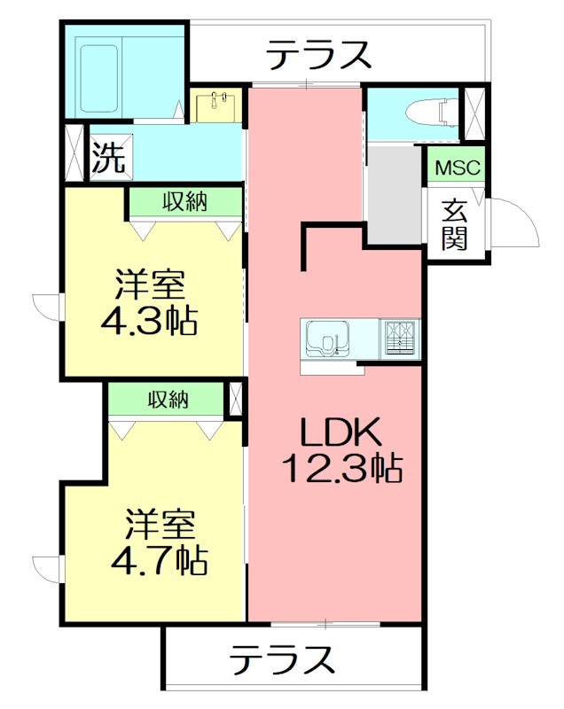 （仮称）鵠沼海岸7丁目メゾン 103号室 間取り