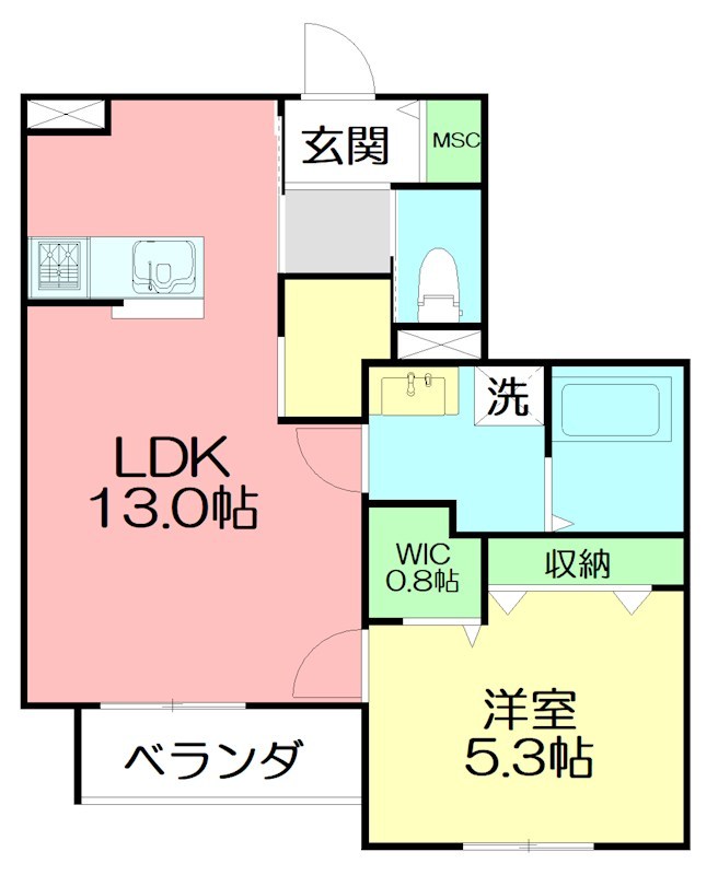 （仮称）鵠沼海岸7丁目メゾン 202号室 間取り