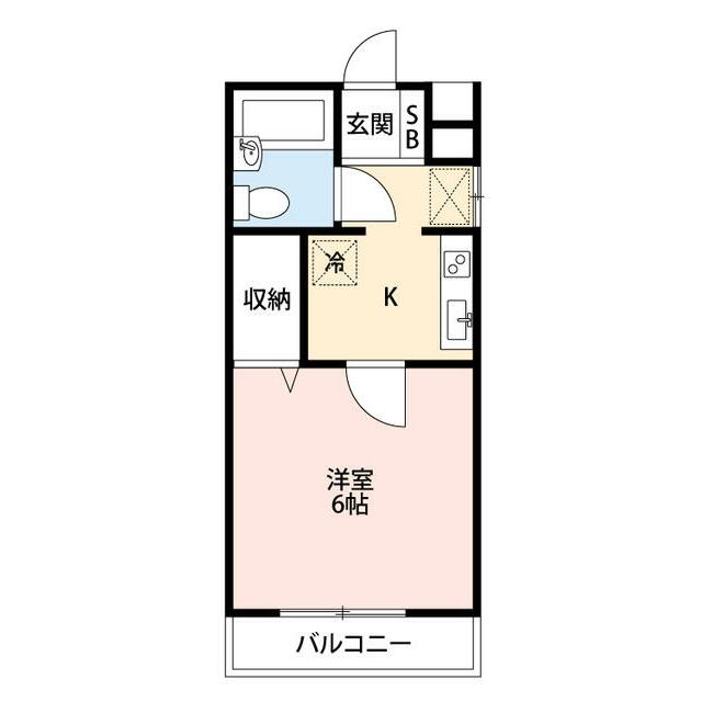 サザンクロス茅ヶ崎 101号室 間取り