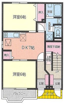 アンソレイユ 101号室 間取り