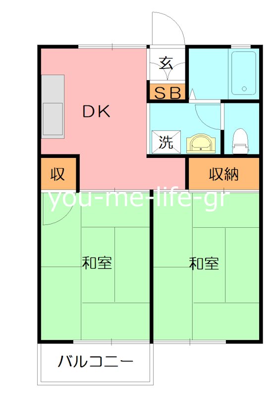 コーポ穂高Ａ 105号室 間取り