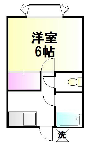 富士ハイツ 203号室 間取り