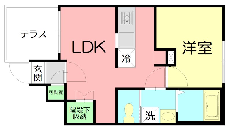 GMメゾン 101号室 間取り