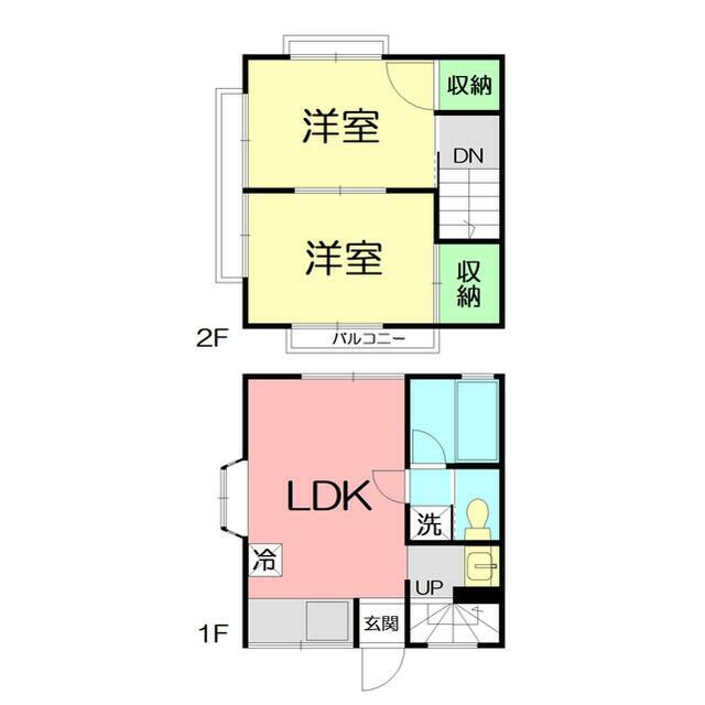 グリーンハイツ福田 2号室 間取り