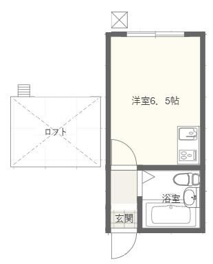 R-鎌倉 202t号室 間取り