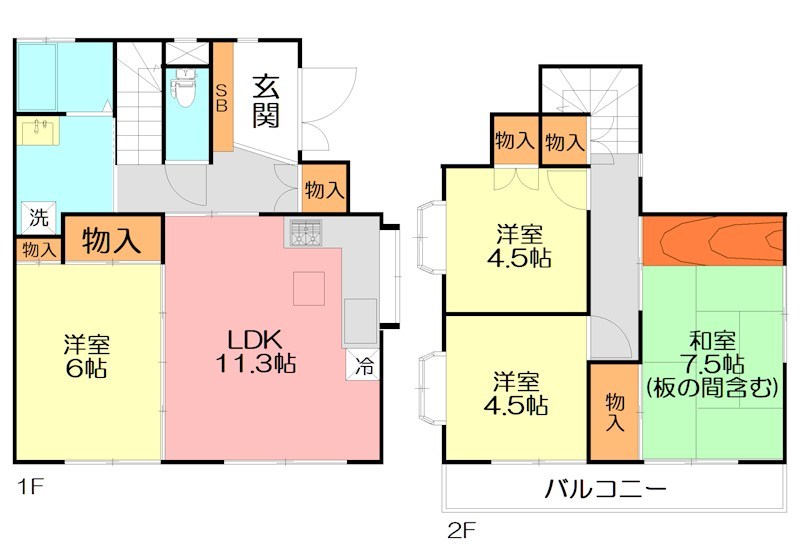 戸川貸家 間取り