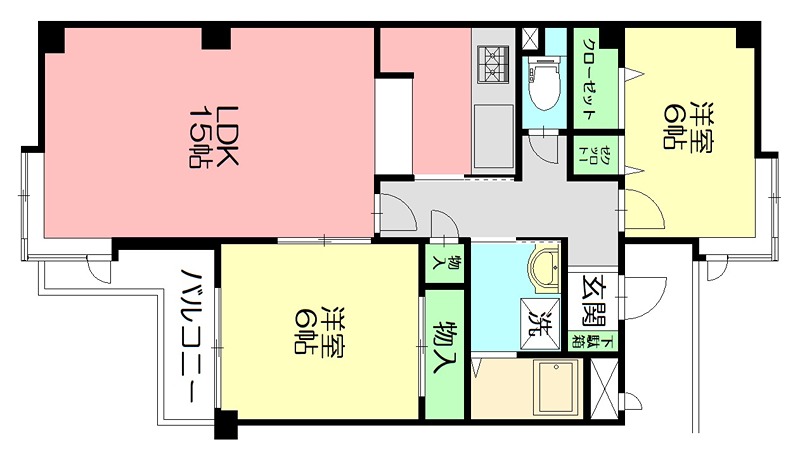 ローゼンHK 301号室 間取り