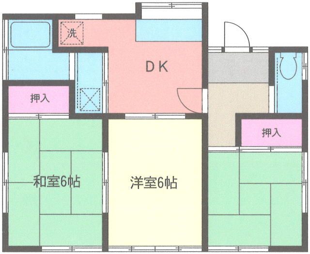 植田貸家 間取り