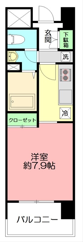 コンソラーレ本厚木 203号室 間取り