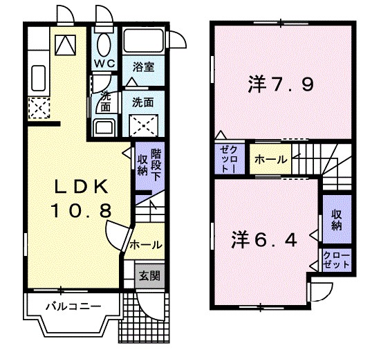 ジョイ・キープ・クニヤンⅡ 101号室 間取り