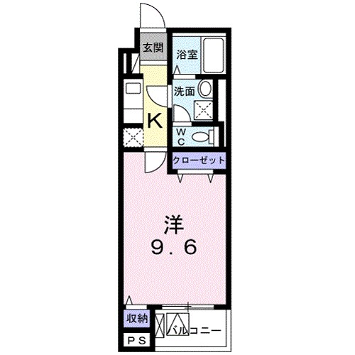 ロアシス 404号室 間取り