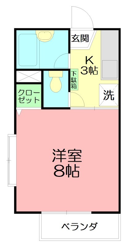 ジュネス２１ 101号室 間取り