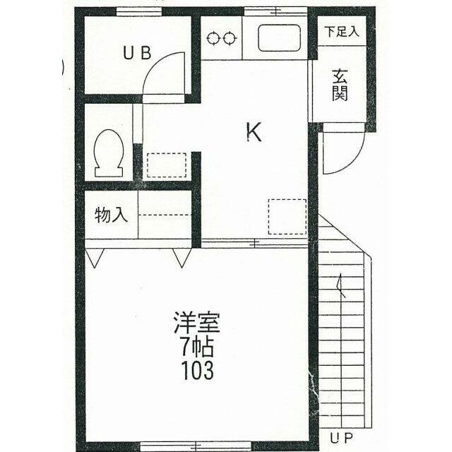 ブランコート 103号室 間取り
