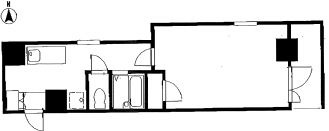 VEGA本厚木 501号室 間取り