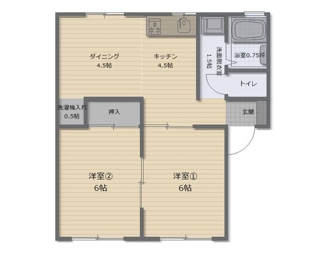 野谷アパート 101号室 間取り